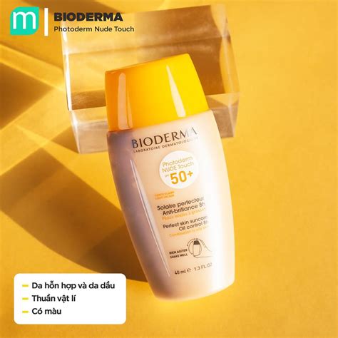 Kem chống nắng Bioderma Photoderm Nude Touch SPF ml Mint Cosmetics Save The Best For You