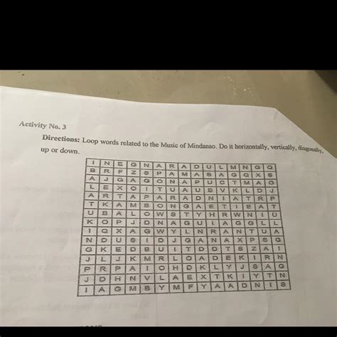 Loop Words Related To The Music Of Mindanao Do It Horizontally