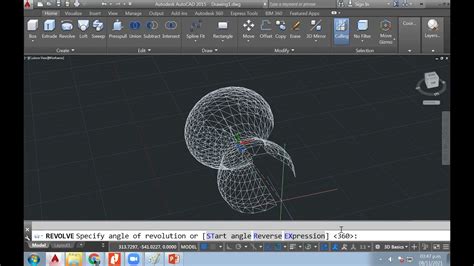 Como Crear Una Superficie Revoluci N En Autocad D Revolve Surface