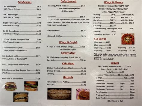 Crumpy S Hot Wings On Third Shelby Menu In Memphis Tennessee USA