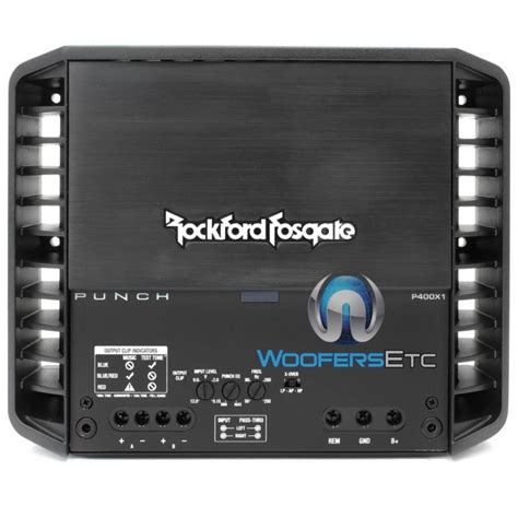 P400X1 Rockford Fosgate 400W 1 Channel Punch Series Car Amplifier