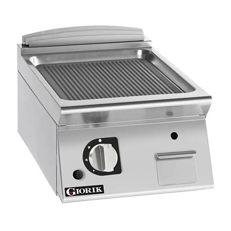 Giorik 700 Series 400mm Wide Ribbed Mild Steel Gas Frytop FRG72TFT N