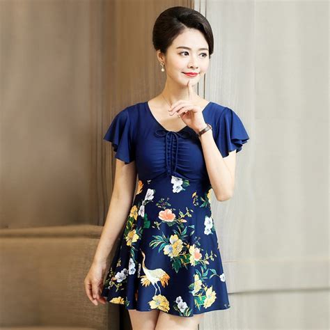 Bikini quần rời cho người lớn tuổi đồ bơi trung niên trang nhã bộ bơi đi biển đẹp cho các mẹ