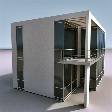 Residencial 008 Modelo 3D 9 Max Obj Fbx 3ds Free3D