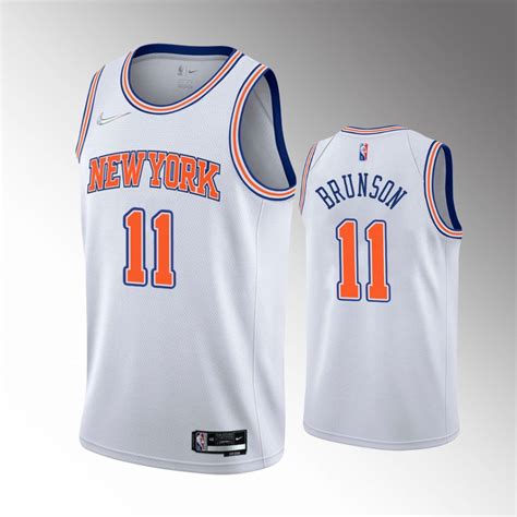 Men New York Knicks Jalen Brunson Association Edition Black