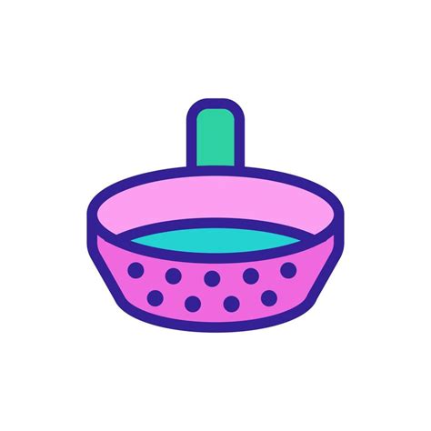 Sifting Flour Icon Vector Outline Illustration Vector Art At