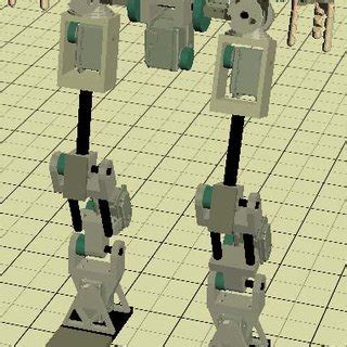 Sequence of images of the biped robot walking. | Download Scientific ...