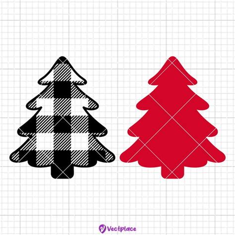 Christmas Tree Buffalo Plaid Svg Vectplace