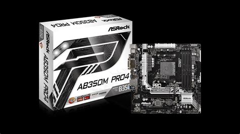 Asrock Ab350m Pro4 R20 Motherboard Unboxing And Overview Youtube