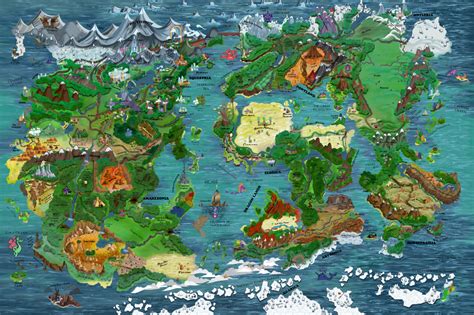 Map Of Equestria And Beyond By Keenkris On Deviantart My Little