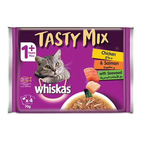 Buy Whiskas Tasty Mix Chicken Salmon G X Pcs Online In Kuwait