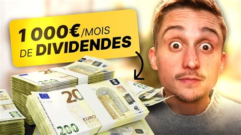 Combien d pour gagner 1000 mois de dividendes Cas chiffrés Air