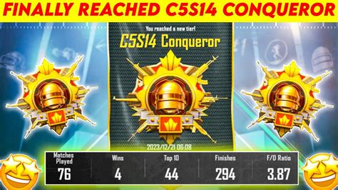 Day 9 Finally Reached C5S14 Conqueror Solo Conqueror Rank Push