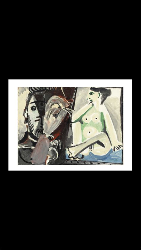 Pablo Picasso Le peintre et son modèle 1964 Huile sur toile 60 x