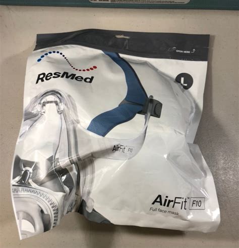 Large Resmed Airfit F10 Full Face Mask System With Headgear Etsy