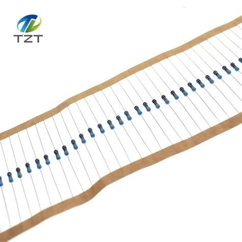 Металлопленочный резистор TZT, 1/4 Вт, 1R~22M, 1% металлопленочный ...