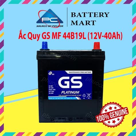 Bình Ắc Quy 12v 40ah Ắc Quy Ô Tô Gs Mf 44b19l Shopee Việt Nam