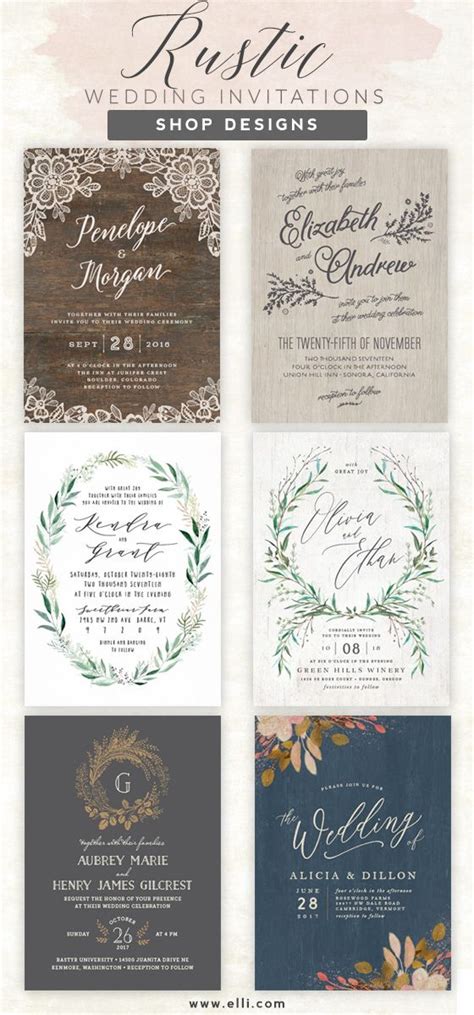 Beautiful Rustic Wedding Invitations From Easy To Customize