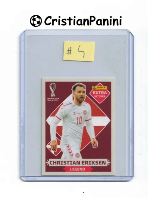 Panini World Cup Wm Christian Eriksen Extra Sticker Legend Base