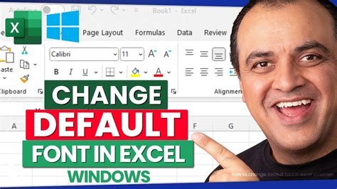 How To Change Default Font And Font Size In Microsoft Excel Youtube