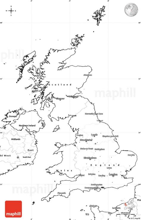 Uk Map Outline Printable - Printable Maps