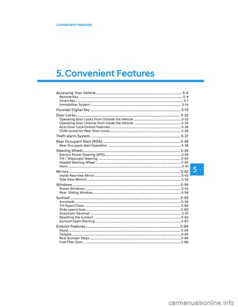 Horn HYUNDAI SANTA CRUZ 2022 Owners Manual 598 Pages