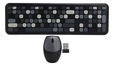 Conjunto De Teclado E Mouse Sem Fio Preto De 2 4 G Para Comp Frete grátis