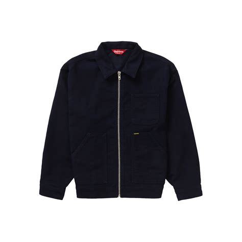 Supreme Moleskin Work Jacket Navysupreme Moleskin Work Jacket Navy Ofour