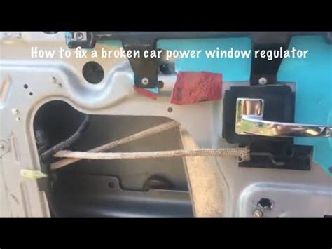 How To Fix A Car Power Window That Wont Go Up YouTube