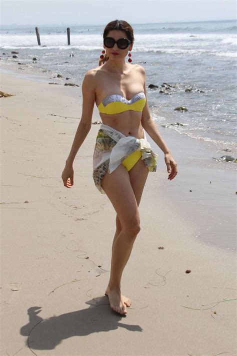 Blanca Blanco In Yellow Bikini Photoshoot Gotceleb