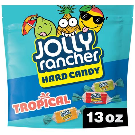 Jolly Rancher Tropical Hard Candy Individually Wrapped Fat Free 13