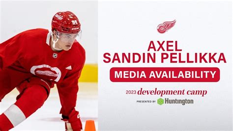 Axel Sandin Pellikka At Detroit Red Wings Development Camp Youtube