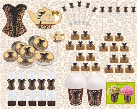 Kit Festa Ch De Lingerie Oncinha Pe As Parcelamento Sem Juros