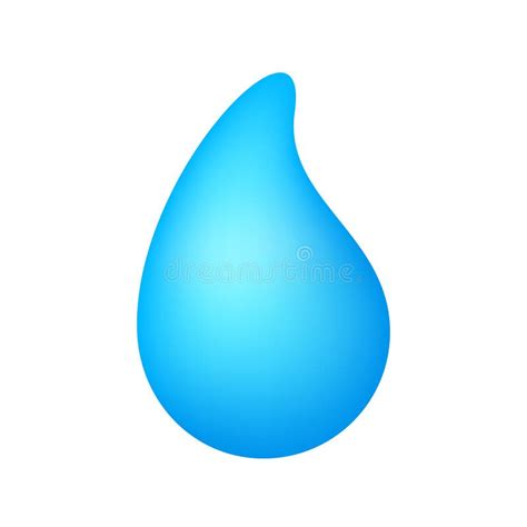 Gota De Agua Azul Forma De Gota De Agua Gráfica Icono Acuático Icono