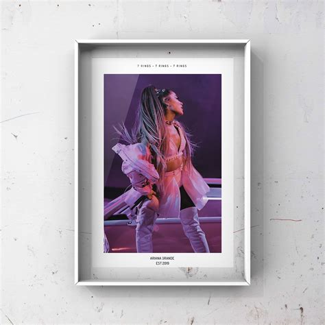 Thank U Next Album Cover Ariana Grande Posters Designed & Sold By Mila