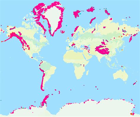 Glaciers Map India