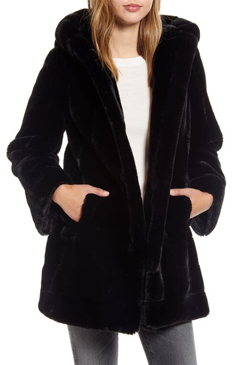 Gallery Faux Fur Swing Coat Nordstrom