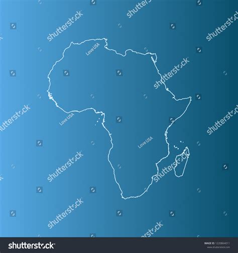 Vector Map Africa Stock Vector (Royalty Free) 1220864011 | Shutterstock