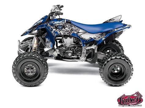 Yamaha Atv Demon Graphic Kit Blue Kutvek