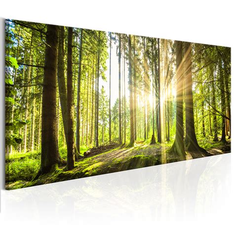 Strand Meer Wald Landschaft Vlies Leinwand Bilder Wandbilder Xxl