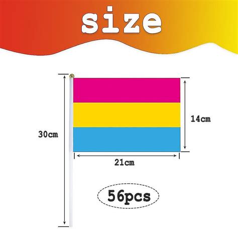 Pieces Rainbow Pride Flag Bisexual Gay Stick Flags Pansexual Transgender Lesbian Pride Flag
