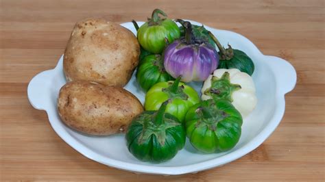 Samtawk Leh Alu Baipawl Bitter Eggplant And Potato Recipe Mizo Eisiam