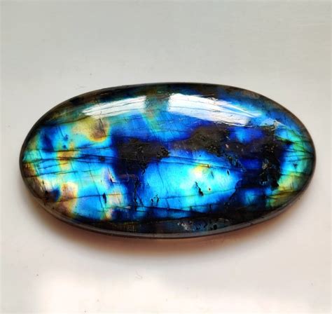 LOOSE LABRADORIT EDELSTEIN Cabochon 84Ct Blue Fire Natürliche