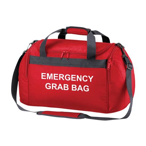 Printed ‘emergency Grab Bag Home And Car Evacuation Safety Kit Compact