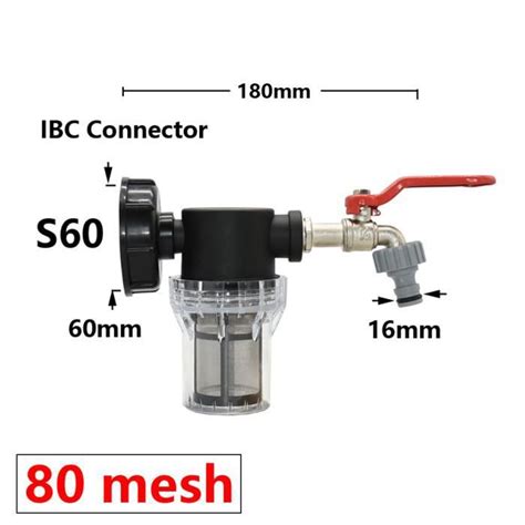 Filtre D Arrosage Pour R Servoir Ibc S Adaptateur De Robinet Joint