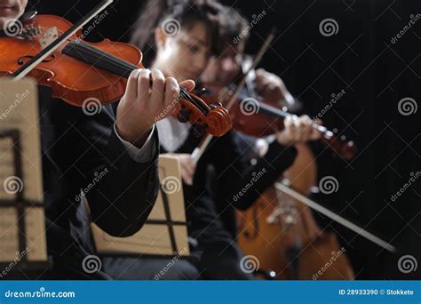 Classical Music. Violinists in Concert Stock Photo - Image of ...