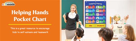 Abcxgood Helping Hands Pocket Chartclassroom Jobs And