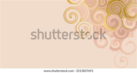 Nude Tan Fluid Swirl Horizontal Background Stock Vector Royalty Free Shutterstock