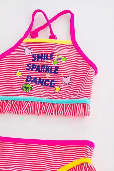 ALB ROȘU Feti e Smile Halter Set Bikini Fetițe PLPMISPP20IYBKR7 8