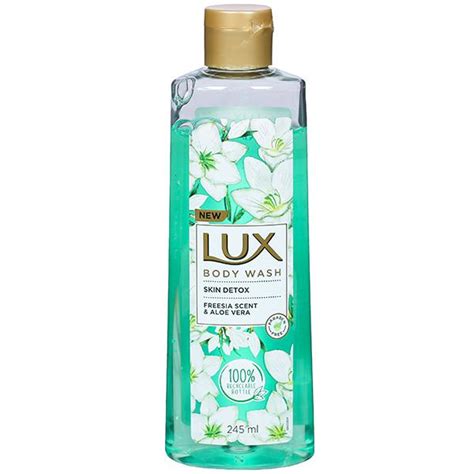 Buy Lux Body Wash Skin Detox Freesia Scent And Aloe Vera 245 Ml In